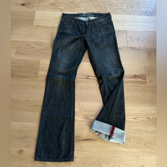 Black jeans 34” inseam (meant to be rolled as an option) - Picture 1 of 2